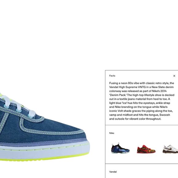 Denim Nike Vandal Hi Supreme sz 11 - Picture 8 of 8